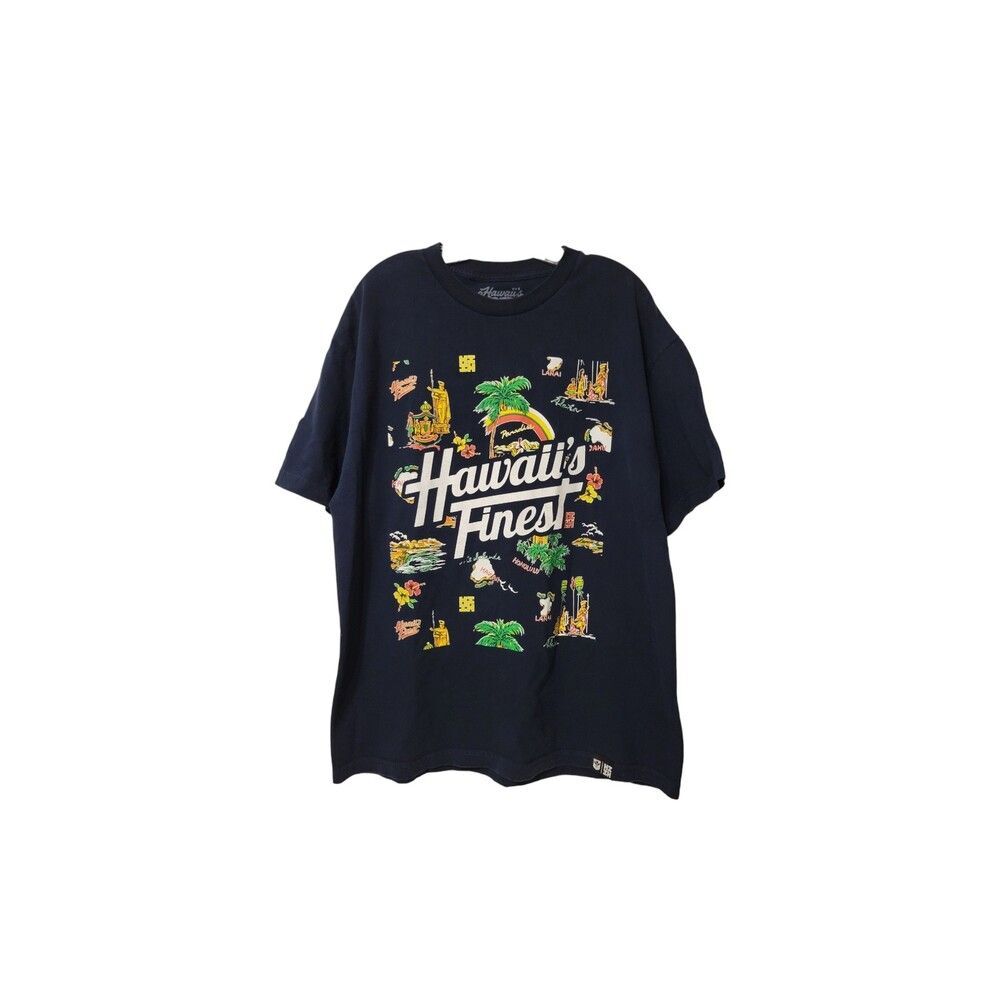 Hawaii Finest 2018 Vintage Tee Men XL Black Multicolor Collectible